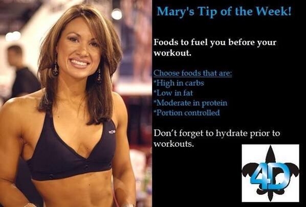4DSupplements's tweet photo. Check out today's #fitness tip from 2x IFBB Figure International Champion Mary Lado http://t.co/LFxJfvhOmi