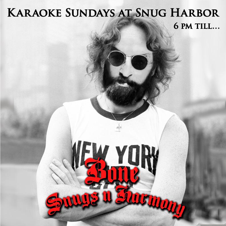 Imagine-ary. #bonesnugsnharmony #karaokeisfun #snugrock #snugharbor