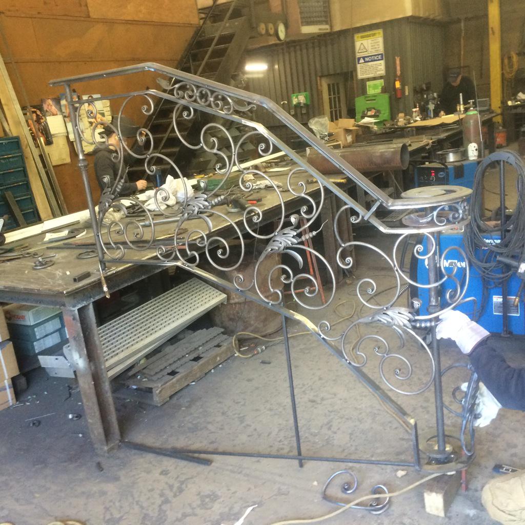 ReoWeldingCo's tweet photo. Not just #structural steel also #costumed made #ornamental rails http://t.co/ZQZ1yULJlZ