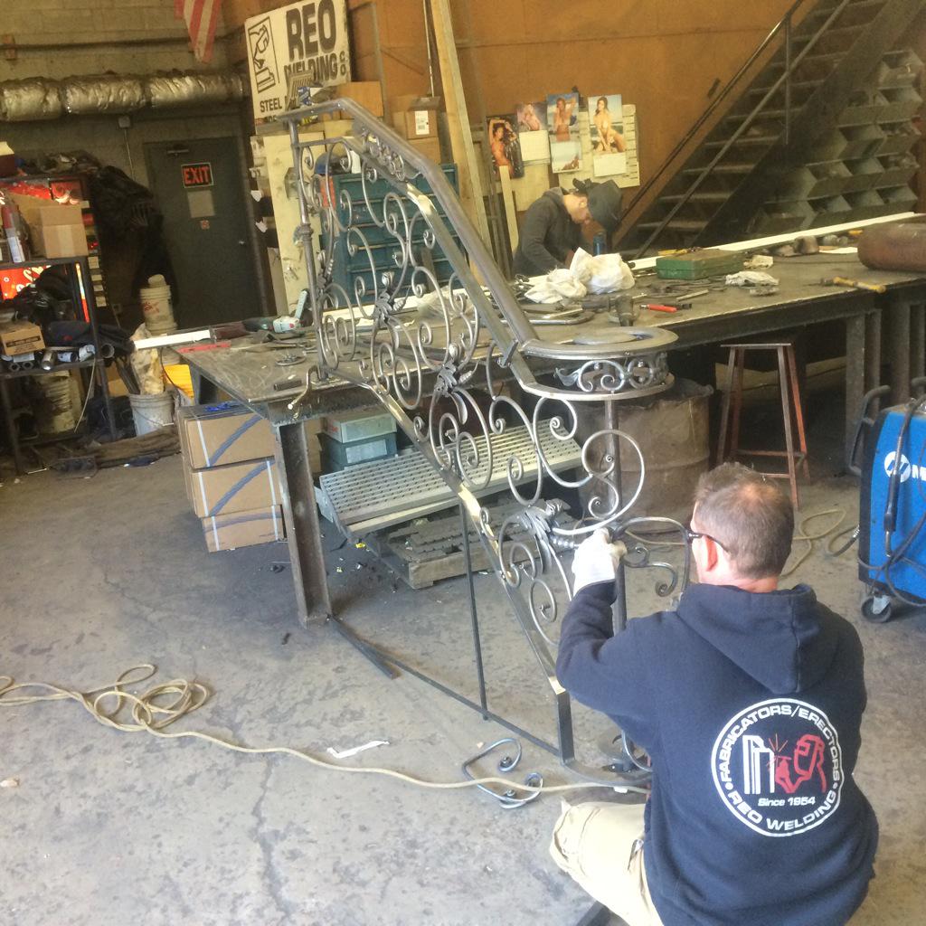 ReoWeldingCo's tweet photo. Not just #structural steel also #costumed made #ornamental rails http://t.co/ZQZ1yULJlZ
