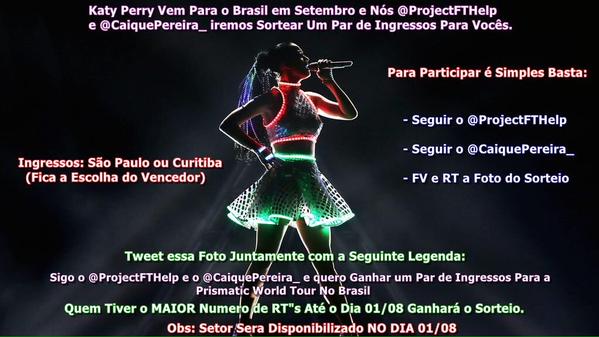 focusonmybutera's tweet photo. Sigo o @ProjectFTHelp e o @CaiquePereira_ e quero ganhar um par de ingressos para a Prismatic World  Tour no Brasil http://t.co/8YVI4Sa2YT