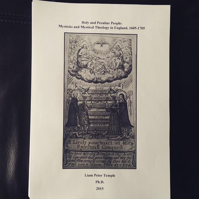 LiamPeterTemple's tweet photo. First draft of my PhD is finished! Four months to make it perfect now! #recusantsbaby #twitterstorians #phd #mysticks http://t.co/emT38C2iwK
