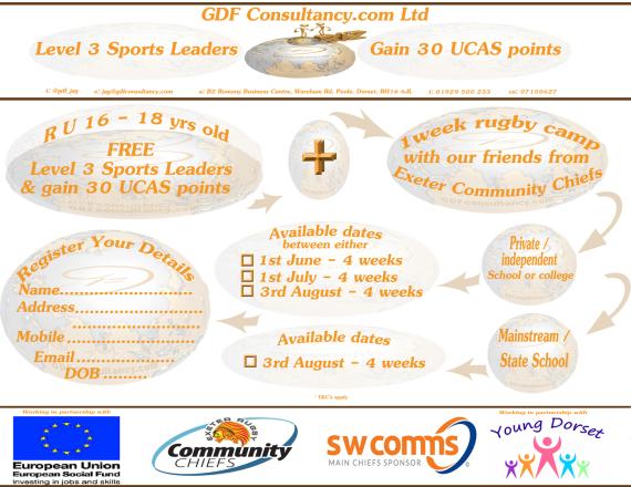 Come Take Part In Our Sports Leaders LVL 3 This JULY!
It's Completely FREE! 5 FREE driving lesson on completion too!!