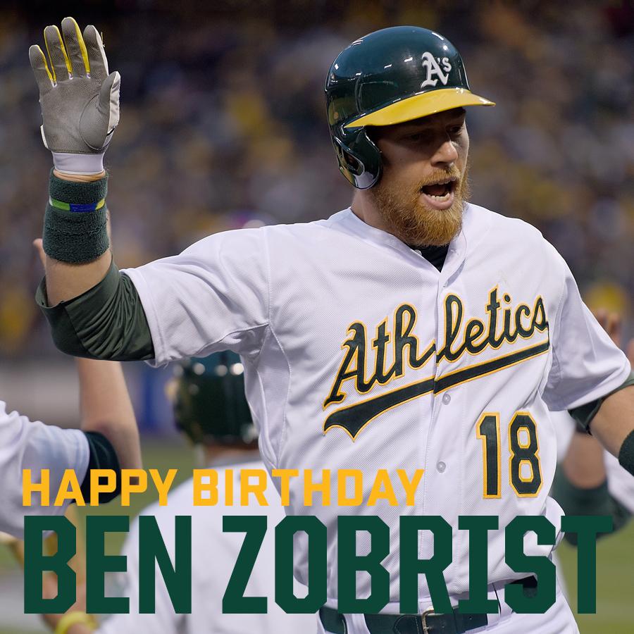 Happy Birthday to number 18, Ben Zobrist! to wish him a good one. 