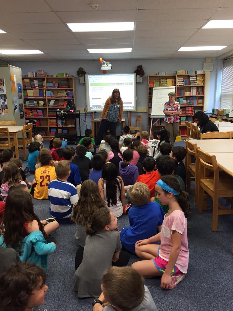 Summer reading! Thanks to the Highland Park library for getting us pumped to read! #2ndgraderocks