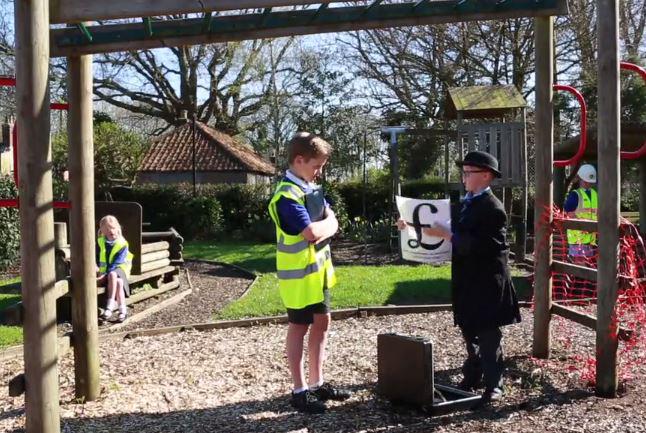 BrookePrimary's tweet photo. #Brooke pupils not fazed by a lack of cash turn to #filming for their #playarea Please pledge: http://t.co/Vbt7JKBhFp http://t.co/7DwxBoFHQI