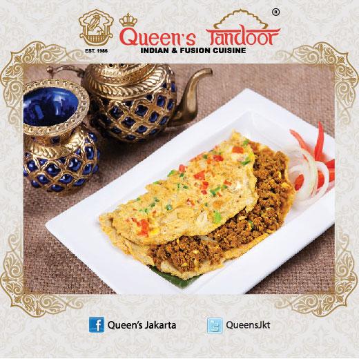 Mutton Omelette Roll from Queen's Tandoor is very nice!