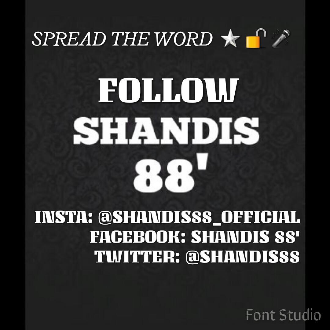 SHANDIS88's tweet photo. SPREAD THE WORD 📣 FOLLOW &amp; LIKE ON:
TWITTER : @SHANDIS88  🐤
FACEBOOK : SHANDIS 88 📡
INSAGRAM : @SHANDIS88_OFFICIAL 📷 http://t.co/uAERjzG2RH
