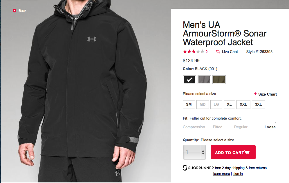 Check out our new storm proof jacket! Don't let rain ruin your next fishing trip!