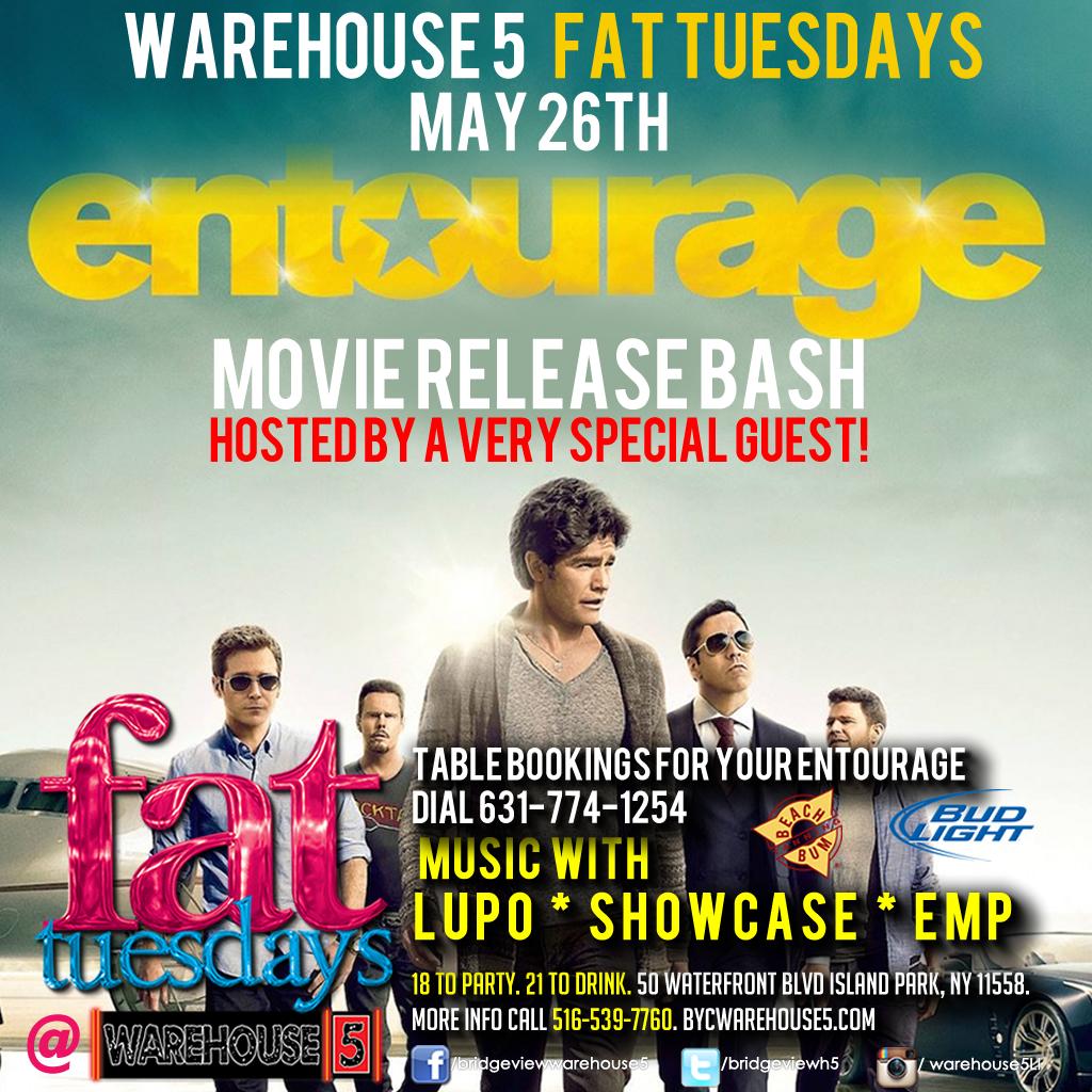 NightlifeMetro's tweet photo. Come down and party with our staff!!!  Fat Tuesdays @Warehouse5
Entourage movie release bash w/ special guest host http://t.co/H5PCf7Q5zB