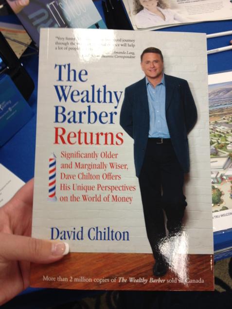 KyriAlves's tweet photo. Met David Chilton and got my signed copy of #thewealthybarberreturns. Love #CICan 2015 #retirementplanning http://t.co/5xOu7uDb0O