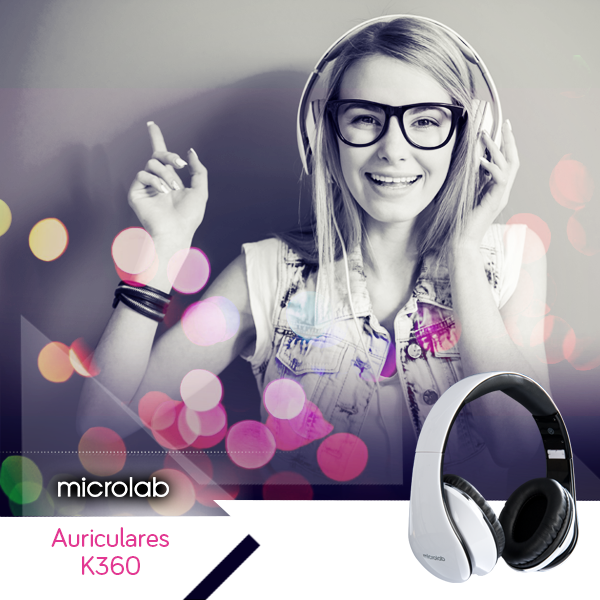 MicrolabAR's tweet image. Los auriculares K360 vienen con micrófono apto para smartphone función manos libres. Conocelos bit.ly/aurisk360fb