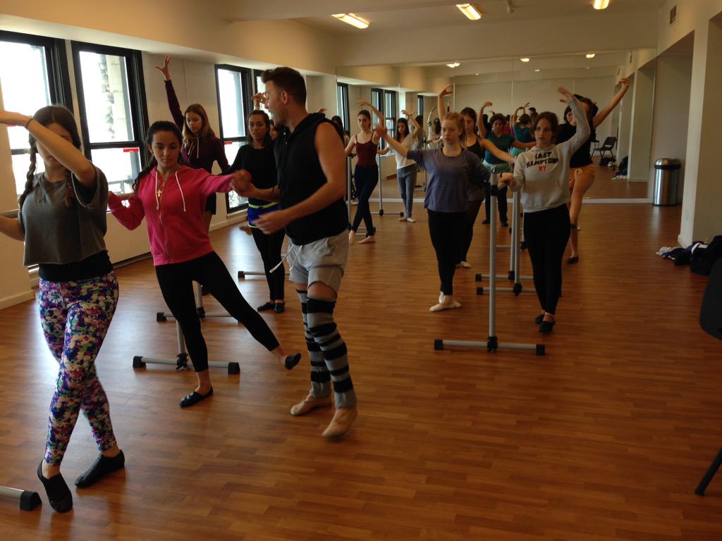 crishansen's tweet photo. Ballet at NYFA with #ChadAustin #genious http://t.co/axY4A6KBgT