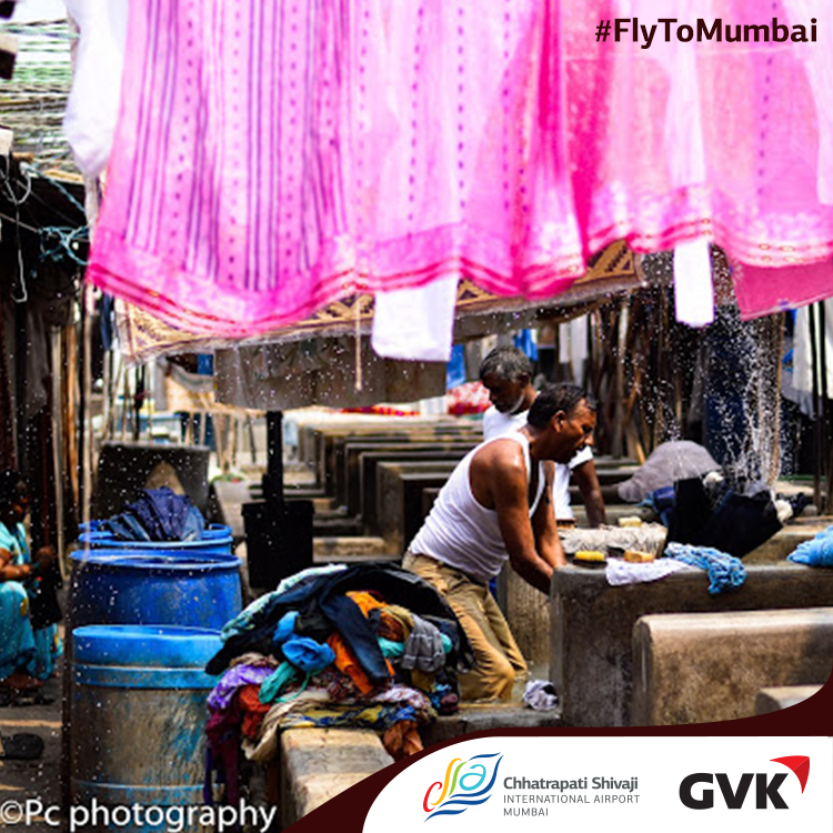 CSMIA_Official's tweet photo. Visit Dhobi Ghat known as the worldβs largest outdoor Laundry. #FlyToMumbai and donβt miss this colourful marvel! http://t.co/cCo2Z5KknA