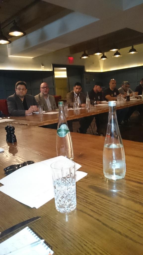 Fight Week has begun <a href="/AmirKingKhan/">Amir Khan</a> talking with the press at a media lunch ahead of #KhanAlgieri this Friday night
