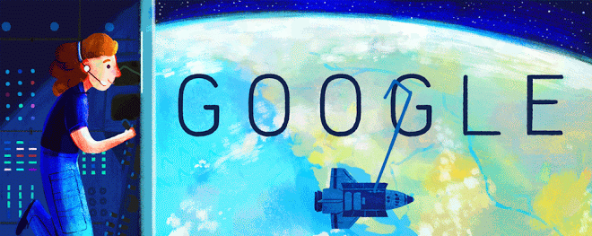 LibertyBelle_7's tweet photo. Going a little gaga over today's #GoogleDoodle. Happy birthday, #SallyRide! https://t.co/Dl6BAHNJ8q http://t.co/m3VPx48XPd
