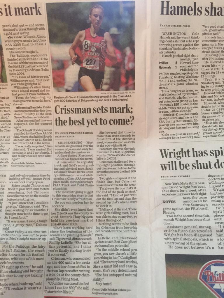 Congrats sar!❤️🐯 <a href="/scrissman2/">Sarah</a>