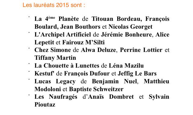 presseorange's tweet photo. Les lauréats de la 6ème édition de la #BourseOrange / Formats Innovants sont :
cc @SACDParis @orange #transmedia http://t.co/iEc0HIajfW