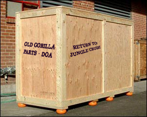 Oh dear! Look what has arrived backstage! It does seem <a href="/HaroldSnowman/">Harold Snowman</a> is finally being shipped away, #AboutTime