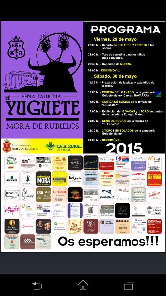 Benages87's tweet photo. Peña Taurina "El Yuguete" Mora de Rubielos. @boustoros @BousdeCorro @ganadodecorro @torosenespana @ArteTaurinoEs http://t.co/YC5HJvf7I6