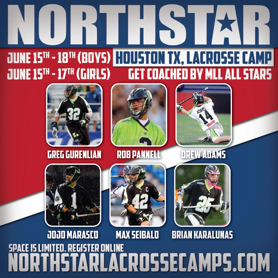 <a href="/WesternLaxScout/">Western Lax Scout</a> Big names in both girls and boys lacrosse camps coming to Houston, TX in June! Register now!