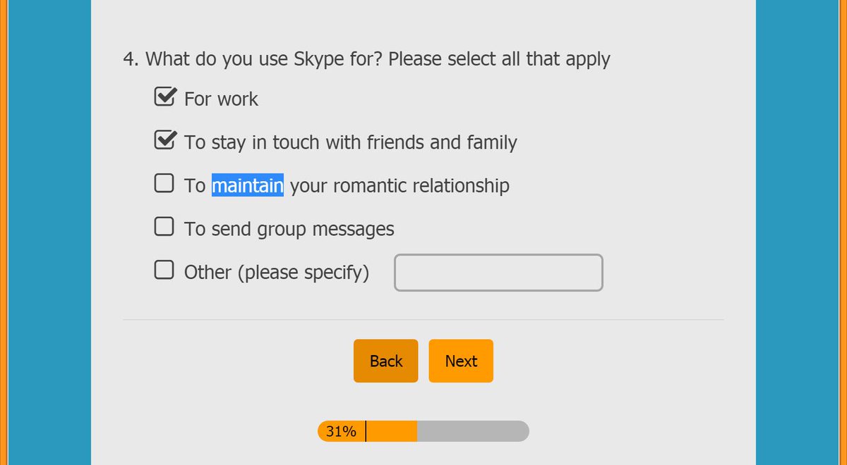 FilipNest's tweet photo. "Maintain your romantic relationship". Interesting choice of words @Skype. http://t.co/5T9NkFeRTJ