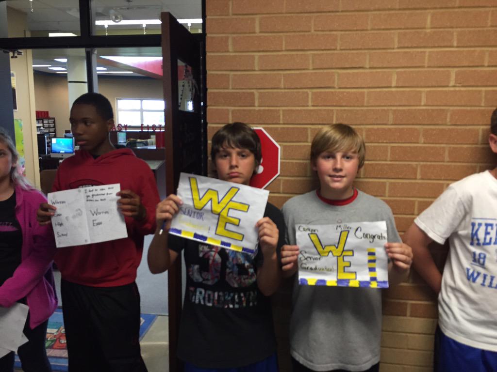 WEGuidance's tweet photo. Final stop....@bristowelem. AMAZING! #futureraiders #seniorwalk2015 #futureisbright http://t.co/JQNJZeIiRz