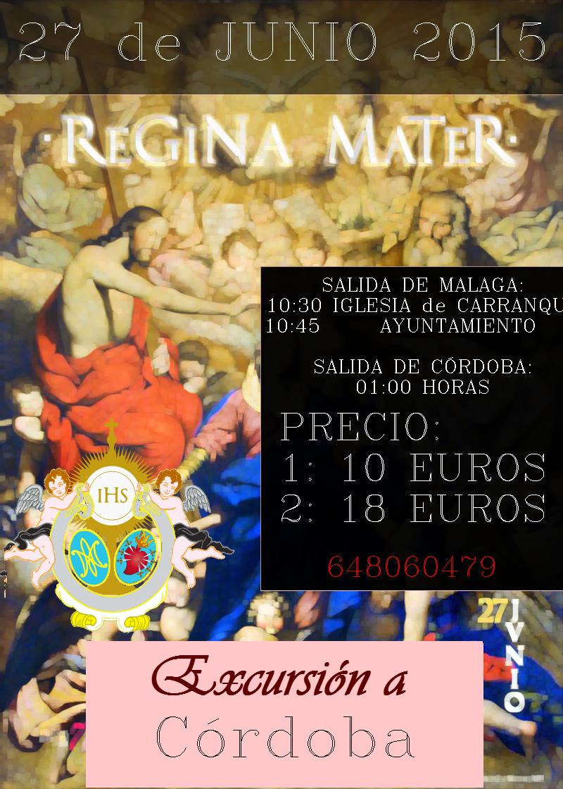 OloraIncieso's tweet photo. REGINA MATER
Apuntate a la escursion del 27 de Junio a CORDOBA.
1 persona 10€
2 personas 18€
RESEVAS 648060479 http://t.co/YsNyYA2xBF