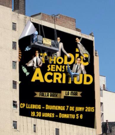 FallaBaixLaMar's tweet photo. @EugeniAlemany no estem escatimant en publicitat per anunciar que pròxim 7 de juny estaràs a #Dénia! #HumorEnValencià http://t.co/PYOEUoc4qo
