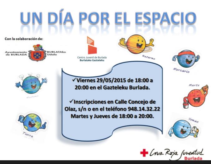 CRJ_Navarra's tweet photo. En #CRJBurlada ya lo tenemos casi todo preparado para irnos al espacio!! Vendrás con nosotros?? Te esesperamos!! http://t.co/aoRWnUqDbE