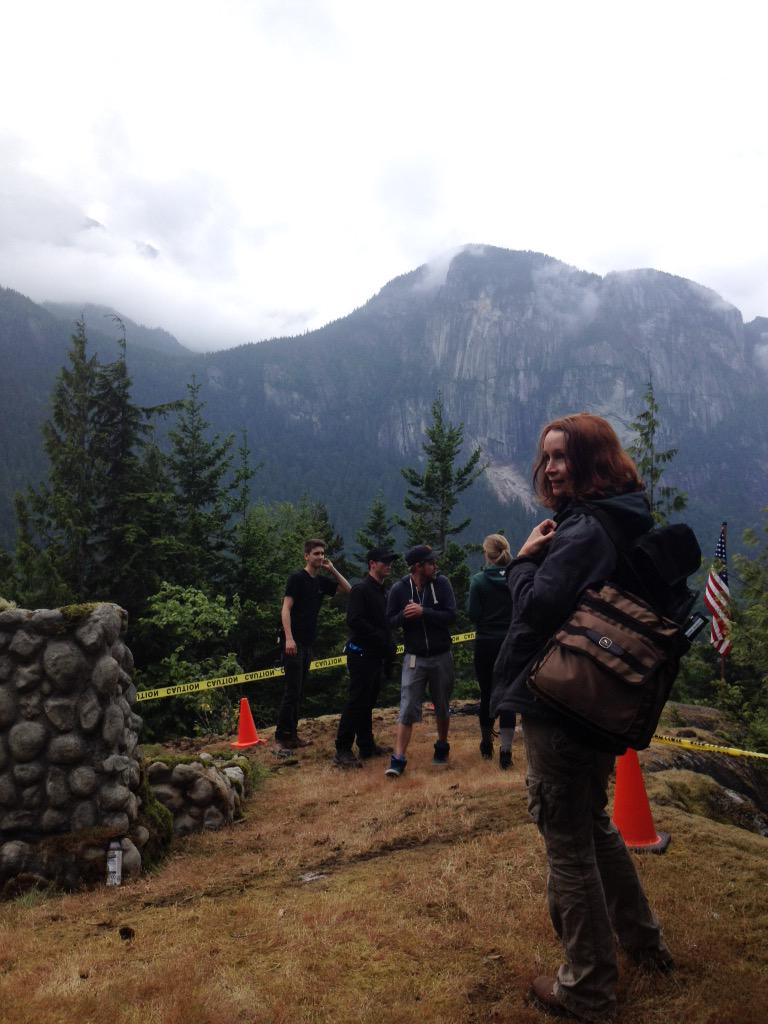 On a stunning mountain top with my costar <a href="/geoffgustafson/">Geoff Gustafson</a> and our great Director, Kevin Fair! The <a href="/SSD_TV/">Signed Sealed TV</a> crew rocks!