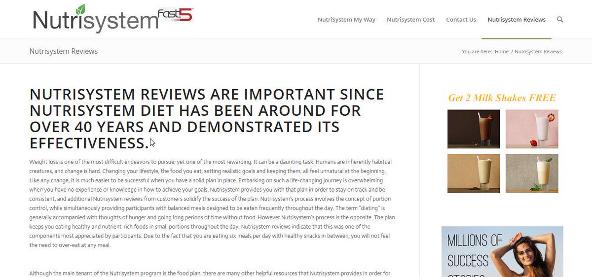 bookmarkserv's tweet photo. Nutrisystem reviews - Does Nutrisystem really work?
http://t.co/bY1822MVb6
@ #Nutrisystemreviews http://t.co/xf6uGrfN4K