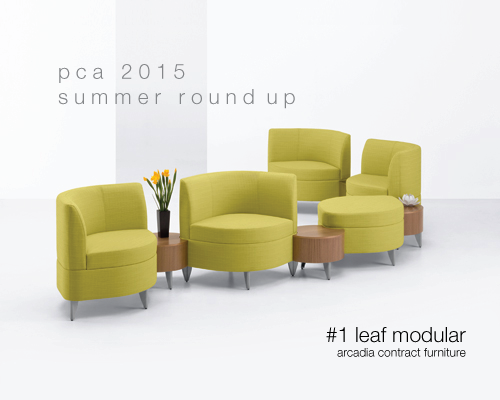 PCABizInteriors's tweet photo. It's GREEN out there! Why isn't your seating? Check out PCAs Summer Round Up...first up @ArcadiaContract Leaf Modular http://t.co/FkmbwoATrt