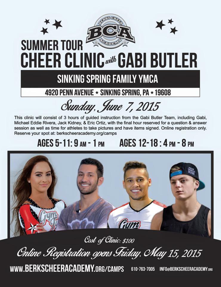 Berks_Cheer's tweet photo. @GabiButlerCheer June 7th http://t.co/TkCfqISm5s