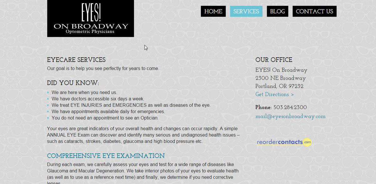 bookmarkserv's tweet photo. EYECARE SERVICES
http://t.co/trFYfDLTf5
@ #EYECARESERVICES http://t.co/BfOfGbkGfD
