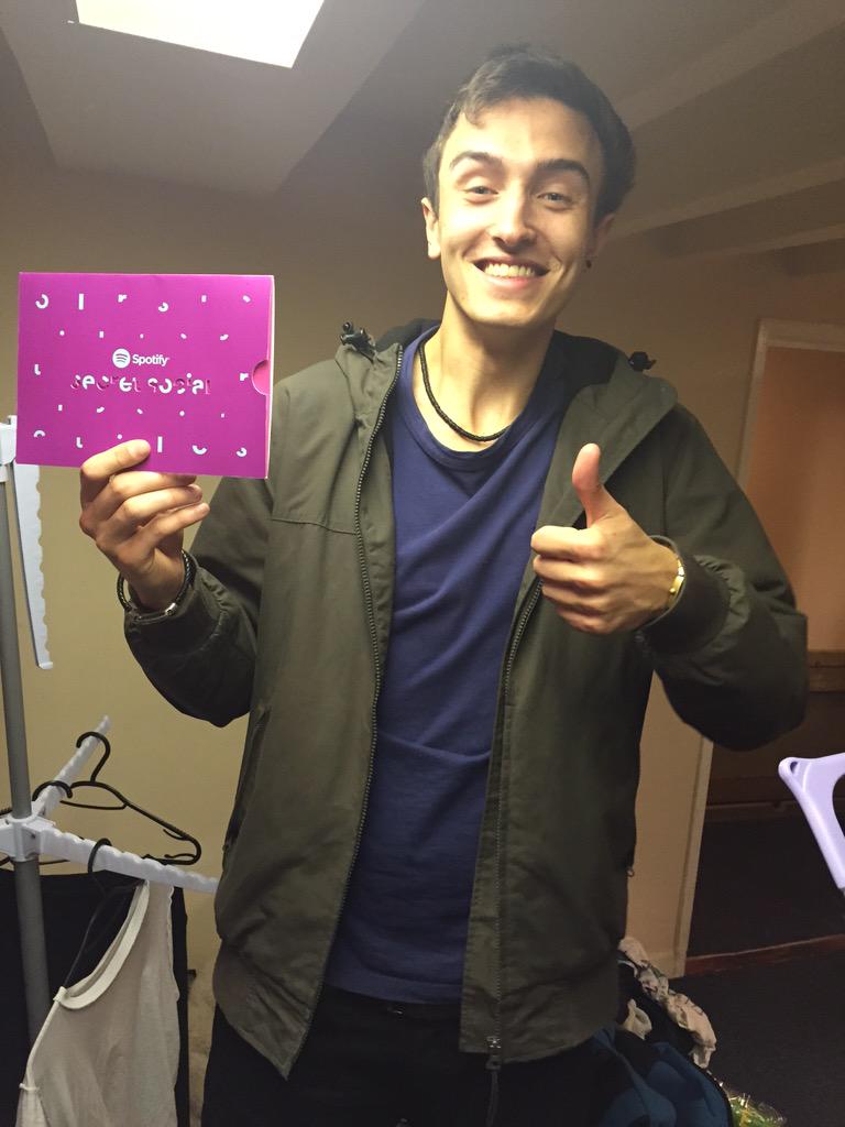 Messent93's tweet photo. @SpotifyUK #SpotifyWinner so happy to have won spotify secret social tickets! http://t.co/LkuauMFrvB