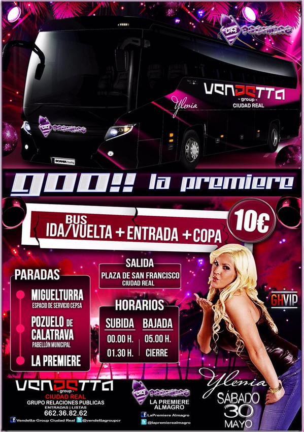 misterperi94's tweet photo. GRAN INAGURACIÓN LAPREMIERE ALMAGRO!

Con una invitada muy especial..YLENIA!!

BUS OFICIAL!

+Info/venta 662.368.262 http://t.co/mnZwKHjkzS