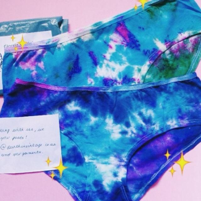 You simply can't go wrong with a pair of Dustbin Vintage tie-dye undies!!