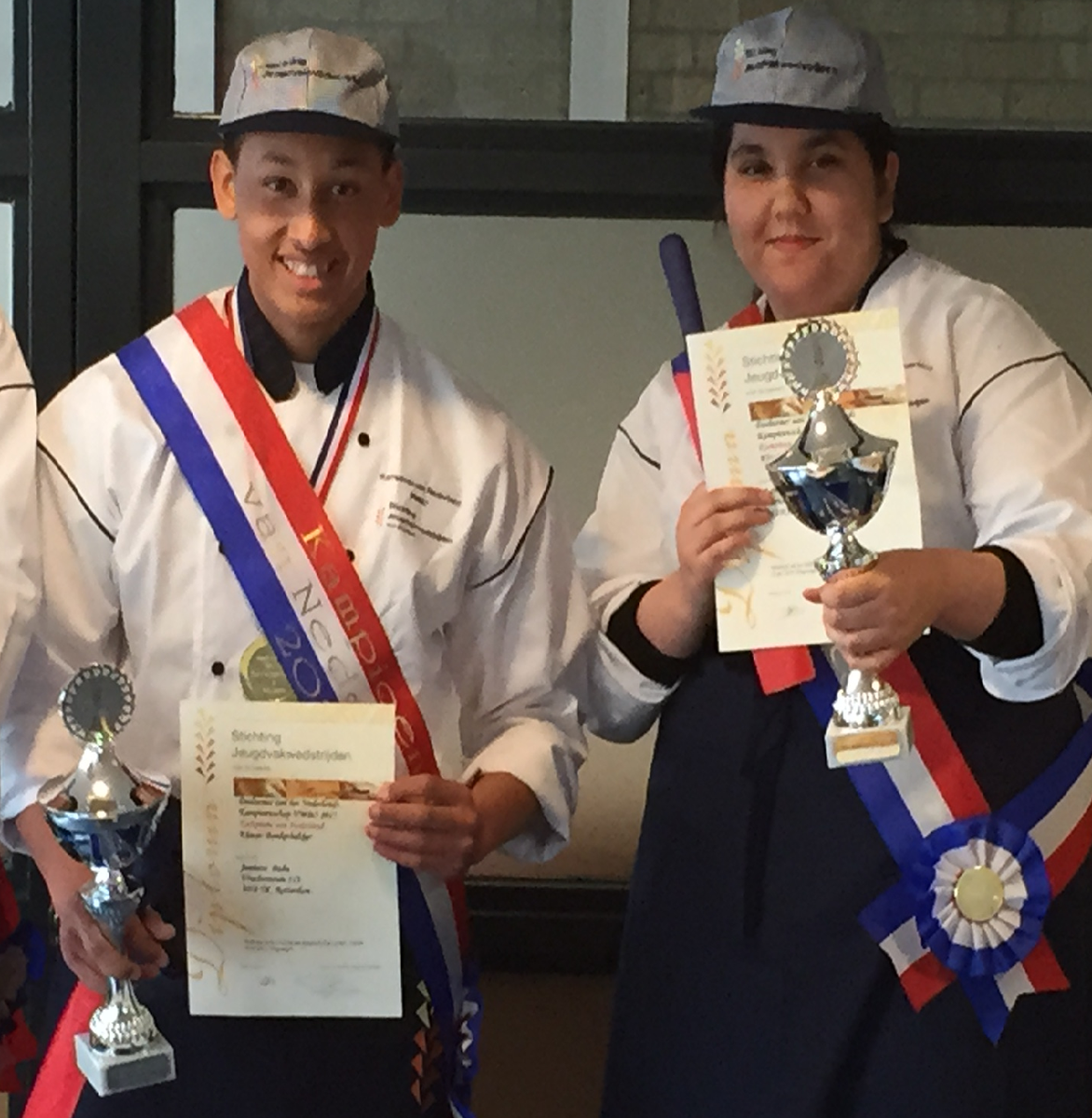 Jamison Badu, kampioen Banket. Lemyae Amezian, kampioen Brood&amp;Banket