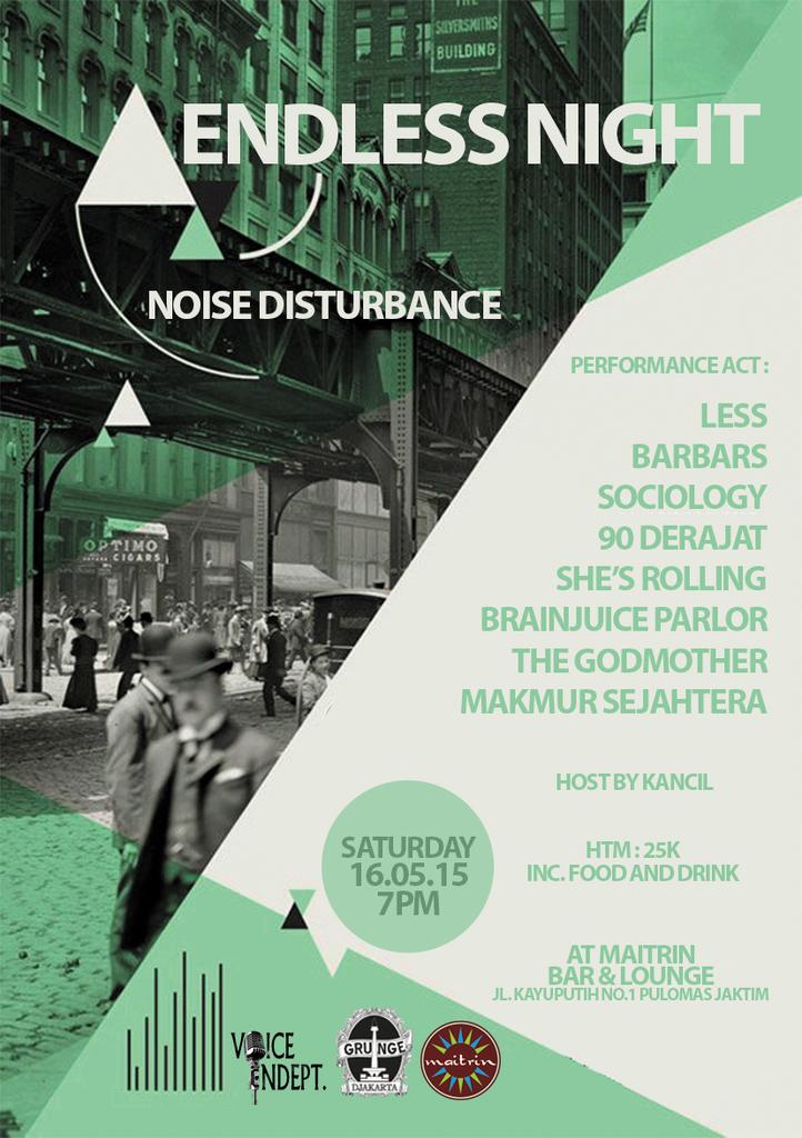 16.5.15 Endless Night #NoiseDisturbance cc : @indiejakarta <a href="/SeputarEvent/">IG : SeputarEvent</a> <a href="/wastedrockers/">Wasted Rockers</a> <a href="/deathrockstar/">Deathrockstar.club 🇮🇩</a> <a href="/GRUNGE_INA/">Grunge Indonesia</a>