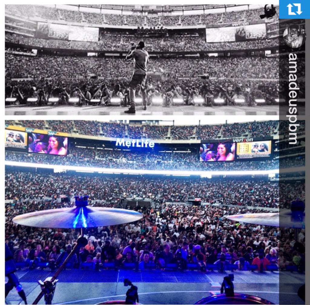 RolandGlobal's tweet photo. Repost @amadeuspbm "#TBT MY VIEW 60K Plus People In The Stands #TBT #Hot97 #SJ14 #SummerJam2014 #Hot97SummerJam" http://t.co/Jo2au3MQbJ