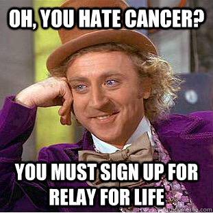 sham_987654321's tweet photo. My favorite relay memes๐๐ only 2 days away !! #RelayforLifeEHS #CountdownToRelay http://t.co/LDSAuB2O5I