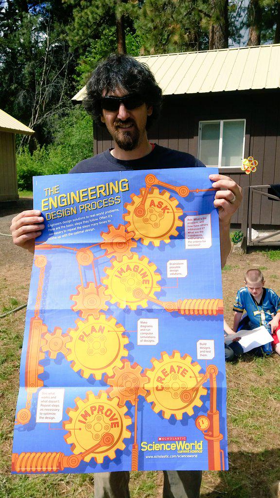 LMSprincipals's tweet photo. Our 6th grade science teacher bringing STEM to 5th grade camp. Thanks Scott Stevens! #awspstem @AWSP_Principals http://t.co/QUFMS3Pevh