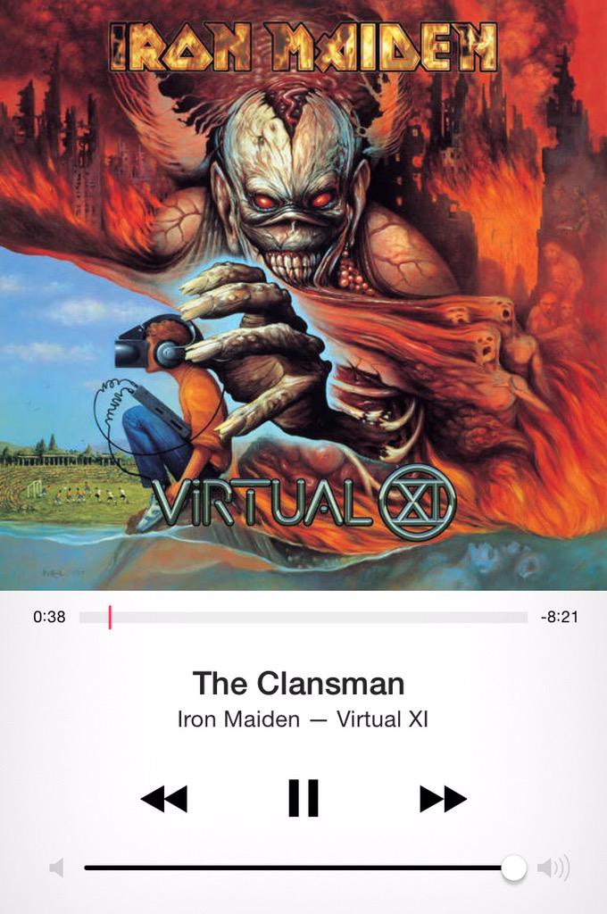 TheDemon_Azazel's tweet photo. #NP Iron Maiden - The Clansman http://t.co/bawKg8VIE5