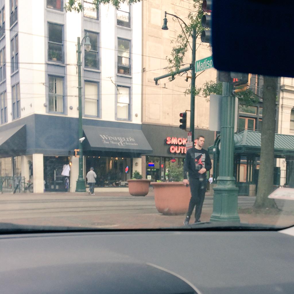 My first spotting in the wild. Happy Birthday, Jon Leuer!  