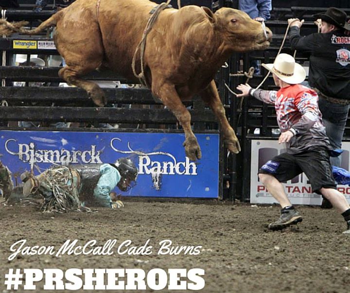 ProRoughStock's tweet photo. The guys keeping cowboys safe tonight are Jason McCall and Cade Burns! Show them some love! #PRSHeroes #PRSEverett http://t.co/nDI9BgIARm
