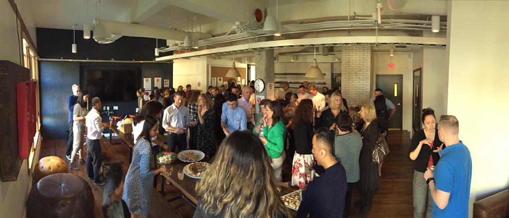 earlsrestaurant's tweet photo. #RandomActsOfEarls we've invited the neighbours of our building at Head Office to mingle http://t.co/hKmHF3Oohe