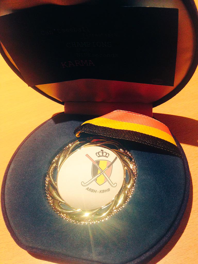 Wat een FAN-TAS-TISCHE medaille! Bedankt @hockeybe #Landskampioen2015