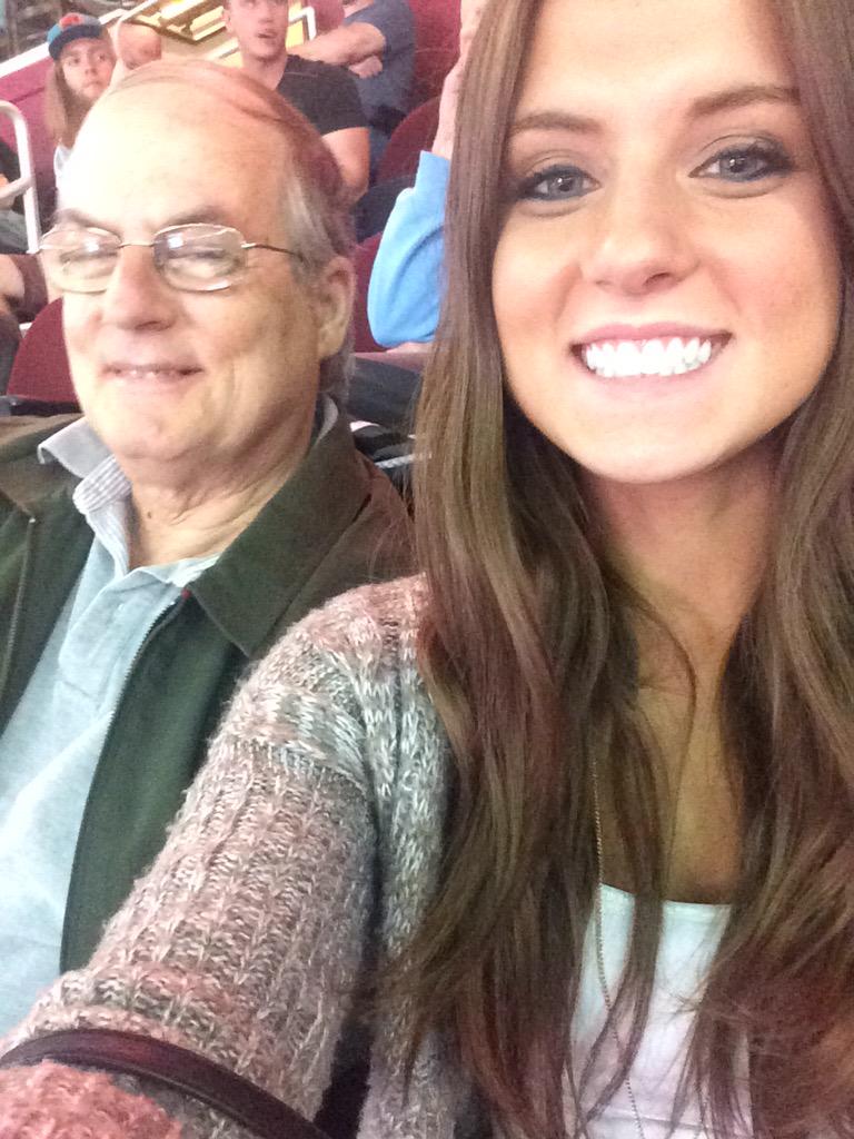 bzemelman's tweet photo. Happy birthday Shelly!! And go cavs!!!! Love your husband and daughter @TweetQTV http://t.co/EPAAZxKqrI