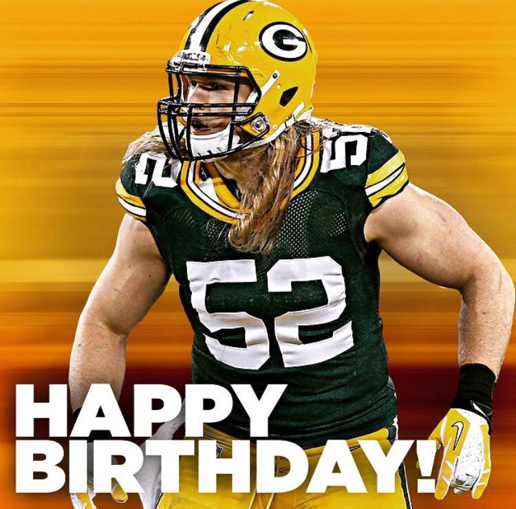 Happy birthday Clay Matthews! 